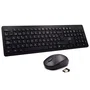 Ewent EW3256 Combo Teclado y Ratón Inalámbrico 2.4G, QWERTY Español, Teclas Multimedia, Sensor Óptico 1600 DPI, Negro