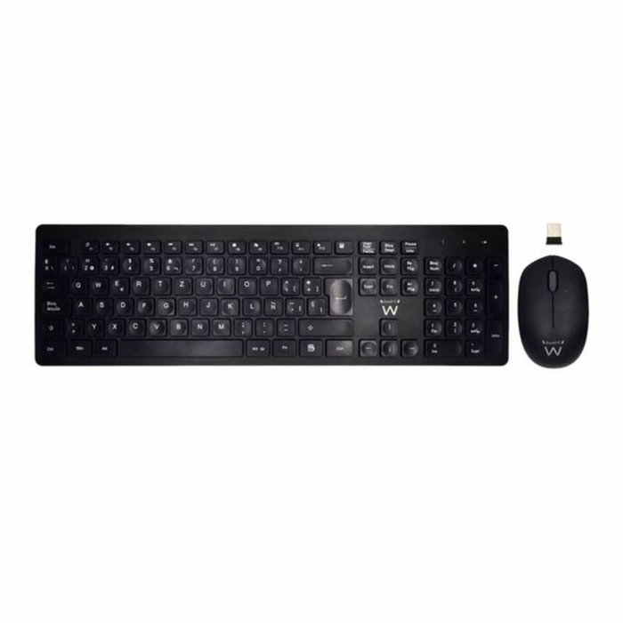 Ewent EW3256 Kit de Teclado y Ratón Inalámbrico QWERTY Español Negro