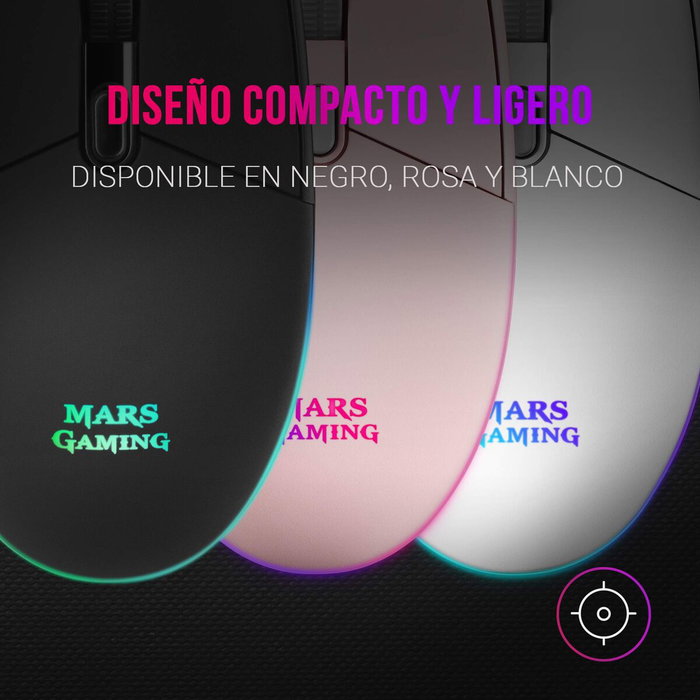 Mars Gaming MMG Ratón Gaming 3200 DPI Negro