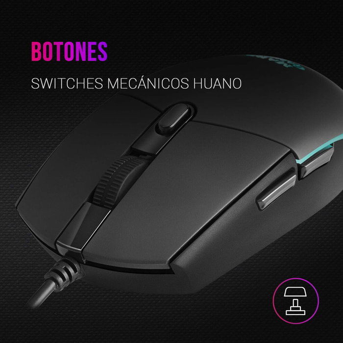 Mars Gaming MMG Ratón Gaming 3200 DPI Negro