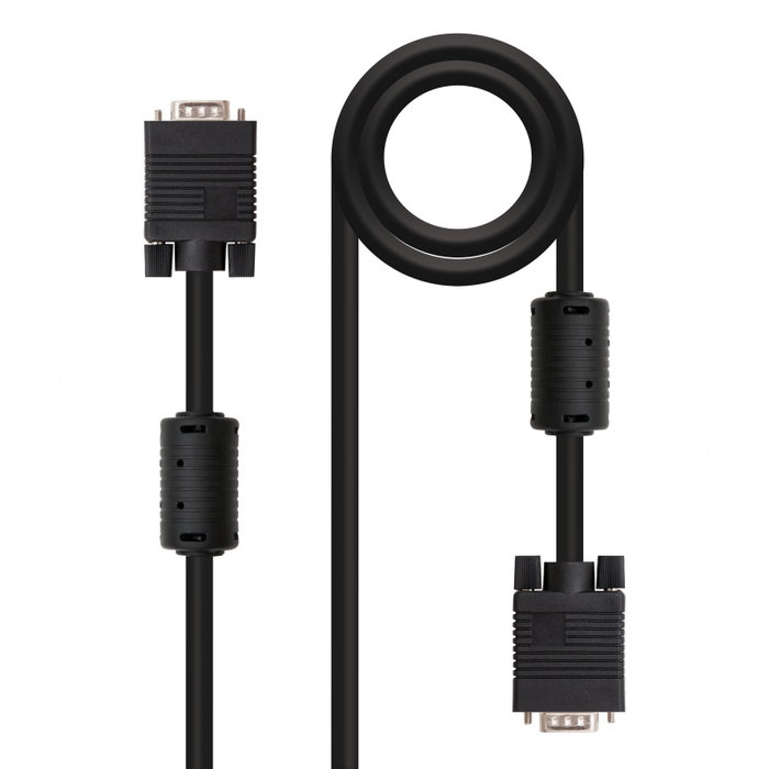 Nanocable Cable SVGA con Ferrita 3m HDB15 Macho-Macho