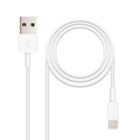 NANO CABLE Cable USB2.0 A/M - Lightning iPhone 2.0M Blanco