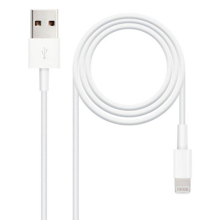 Nanocable Cable Lightning a USB 2.0 de 2m Blanco