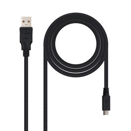 NANO CABLE Cable USB 2.0 A/M - Micro USB B/M 1.8M Negro