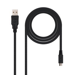 Nanocable Cable USB 2.0 Macho a Micro USB B Macho, 1.8m, Negro
