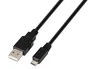 NANO CABLE Cable USB 2.0 Tipo A a Micro USB B, 0,8 m, Negro
