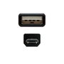 NANO CABLE Cable USB 2.0 Tipo A a Micro USB B, 0,8 m, Negro