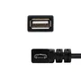 Nanocable Cable Micro USB 2.0 OTG Acodado Macho a USB-A Hembra 15 cm