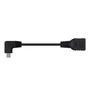 Nanocable Cable USB 2.0 OTG Acodado Micro-USB B a USB-A Hembra 15cm