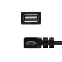 Nanocable Cable USB 2.0 OTG Acodado Micro-USB B a USB-A Hembra 15cm