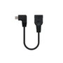 Nanocable Cable Micro USB 2.0 OTG Acodado Macho a USB-A Hembra 15cm Negro