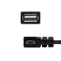 Nanocable Cable USB 2.0 OTG Acodado Tipo Micro B-M-A-H Negro 15 cm