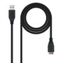 Nanocable Cable USB 3.0 de Tipo A a Micro USB B, 1 m, Negro
