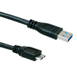 NANO CABLE Cable USB 3.0 A/M a Micro USB 3.0 B/M, 2m, Negro