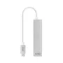 Nanocable Adaptador USB-C a Ethernet Gigabit 3 Puertos USB 3.0 Hub - Plug & Play - 1000 Mbit/s - Color Plata - Longitud Cable 15 cm
