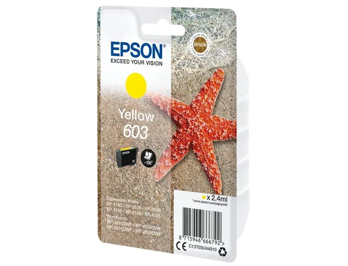 Epson Cartucho de Tinta 603 Amarillo C13T03U44010 Epson Cartucho de Tinta 603 Amarillo C13T03U44010
