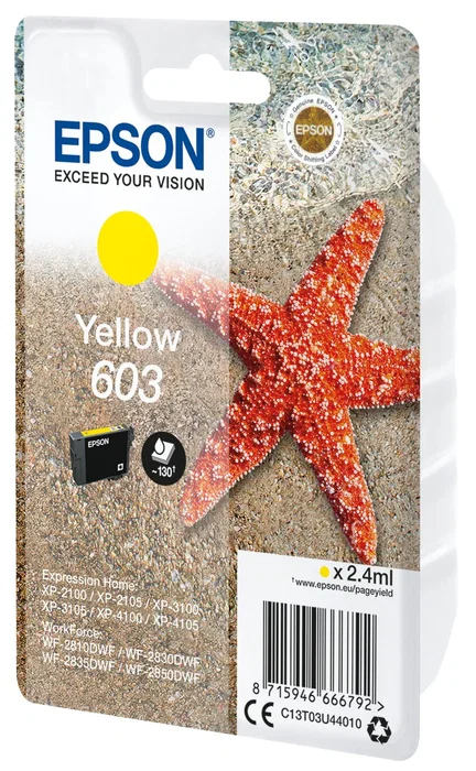 Epson Cartucho de Tinta 603 Amarillo C13T03U44010