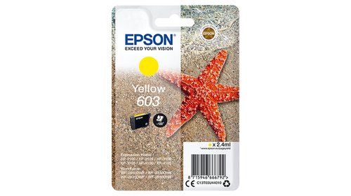 Epson Cartucho de Tinta 603 Amarillo C13T03U44010 Epson Cartucho de Tinta 603 Amarillo C13T03U44010