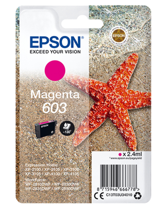 Epson Cartucho de Tinta Original 603 Magenta C13T03U34010