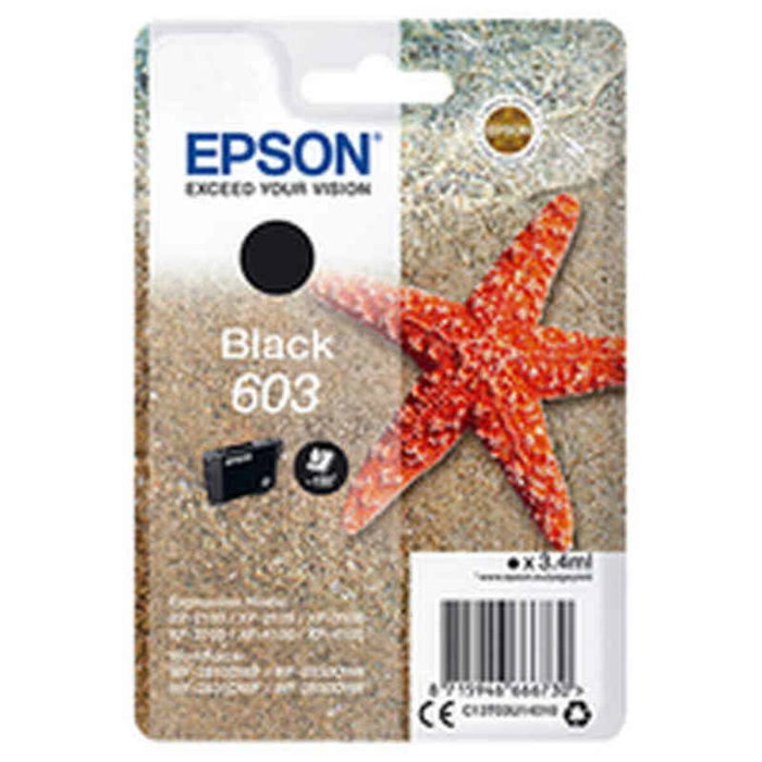 Epson Cartucho de Tinta 603 Negro (C13T03U14010) Rendimiento Estándar Epson Cartucho de Tinta 603 Negro (C13T03U14010) Rendimiento Estándar