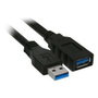 Nanocable Cable Alargador USB 3.0 Tipo A Macho a Tipo A Hembra, 2m, Negro