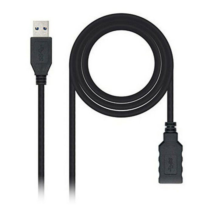 Nanocable Cable Alargador USB 3.0 Tipo A Macho a Tipo A Hembra, 2m, Negro Nanocable Cable Alargador USB 3.0 Tipo A Macho a Tipo A Hembra, 2m, Negro