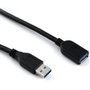 Nanocable Cable Alargador USB 3.0 Tipo A Macho a Tipo A Hembra, 2m, Negro