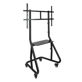 TooQ Soporte Suelo Ruedas FS20200M-B para TV 60-105" Hasta 100kg Negro