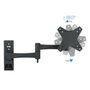 Tooq Soporte de Pared con Brazo Articulado para TV 13"-27", Giratorio e Inclinable, Gestión de Cables