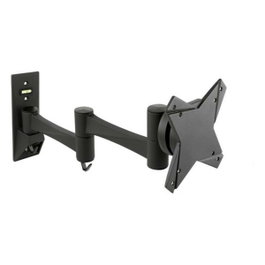 Tooq Soporte de Pared con Brazo Articulado para TV 13"-27", Giratorio e Inclinable, Gestión de Cables