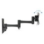 Tooq Soporte de Pared con Brazo Articulado para TV 13"-27", Giratorio e Inclinable, Gestión de Cables