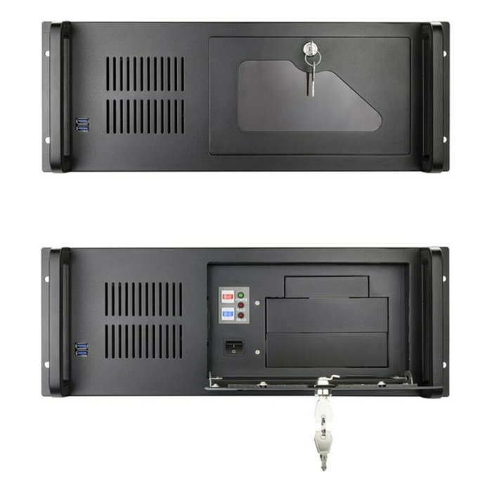 Tooq RACK-406N-USB3 Caja Rack 4U Negro