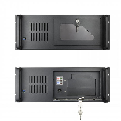 Tooq RACK-406N-USB3 Caja Rack 4U Negro