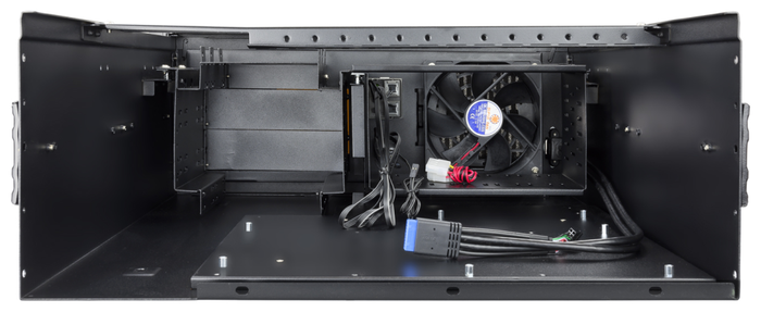 TooQ RACK-406N-USB3 Armario Rack 4U Bastidor de Pared Negro con USB 3.0 para Montaje en Rack de 19"