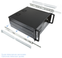 TooQ RACK-406N-USB3 Armario Rack 4U Bastidor de Pared Negro con USB 3.0 para Montaje en Rack de 19"