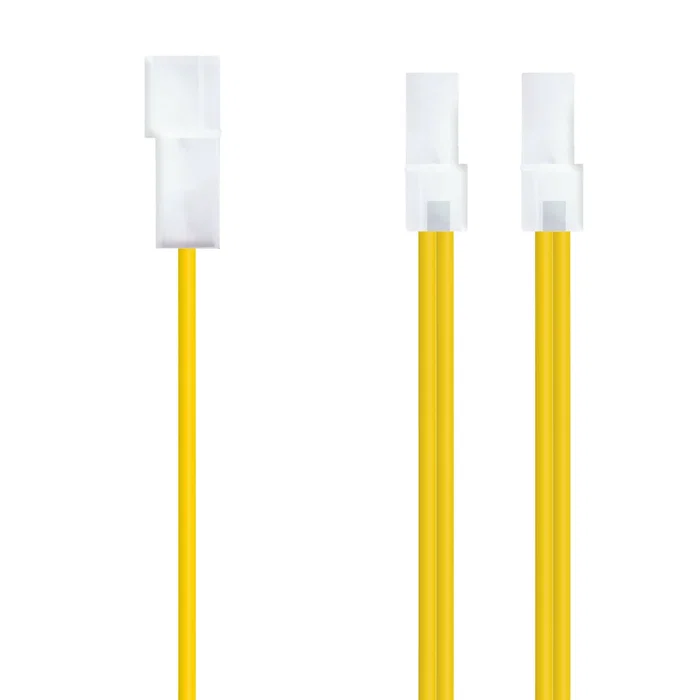 Nanocable 10.19.0401 - Cable de alimentación interna, 0.20m, Conector Molex 4-pin Macho a 2x Molex 4-pin Hembra, para ordenadores y fuentes de alimentación