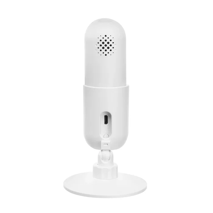Eminent EM6400 Cámara de Seguridad IP Wi-Fi Interior HD 720p con Visión Nocturna, Detección de Movimiento, Grabación en MicroSD y Audio Bidireccional, Color Blanco