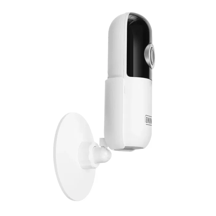 Eminent EM6400 Cámara de Seguridad IP Wi-Fi Interior HD 720p con Visión Nocturna, Detección de Movimiento, Grabación en MicroSD y Audio Bidireccional, Color Blanco