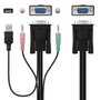 Nanocable KVM Switch VGA USB 1U-2PC Negro