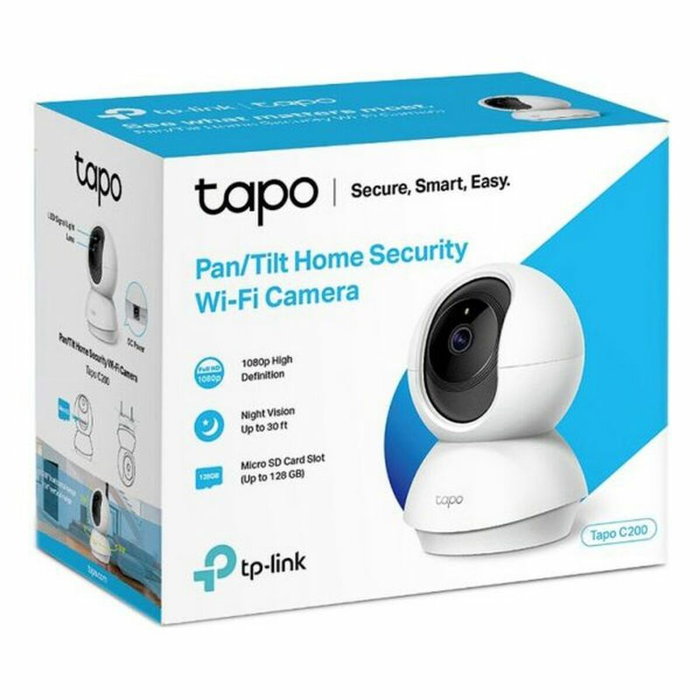 TP-Link Tapo C200 Cámara de Seguridad Wi-Fi Rotatoria 1080p Full HD TP-Link Tapo C200 Cámara de Seguridad Wi-Fi Rotatoria 1080p Full HD