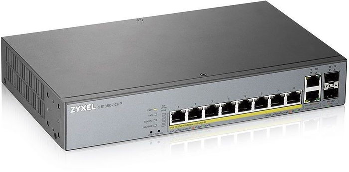 Zyxel GS1350-12HP-EU0101F Switch Gestionado L2 con 12 Puertos y PoE 130W