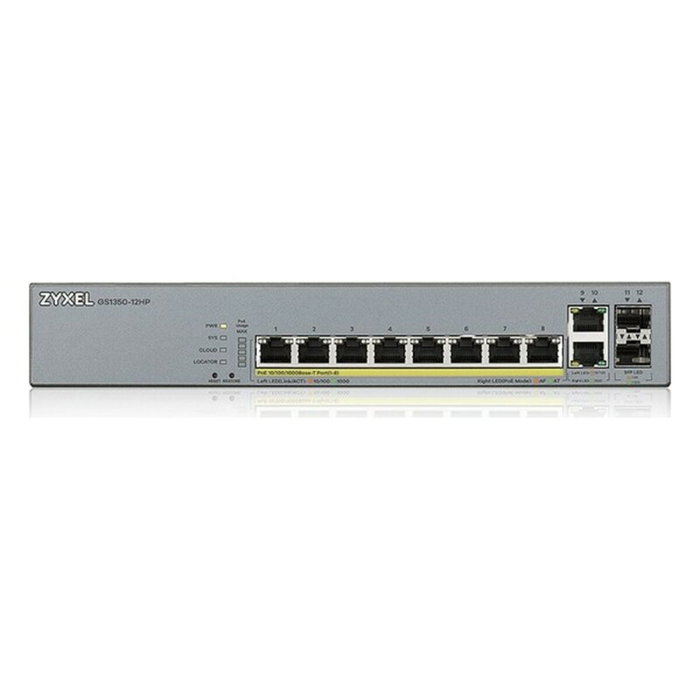 Zyxel GS1350-12HP-EU0101F Switch Gestionado L2 con 12 Puertos y PoE 130W