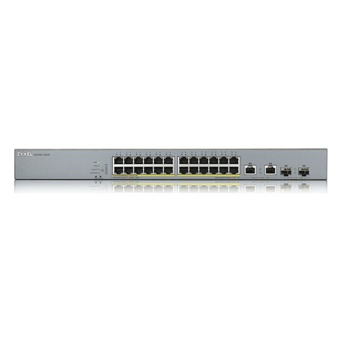 Zyxel GS1350-26HP-EU0101F Switch Gestionado L2 con 24 Puertos PoE+ y 2 Puertos Combo SFP Zyxel GS1350-26HP-EU0101F Switch Gestionado L2 con 24 Puertos PoE+ y 2 Puertos Combo SFP
