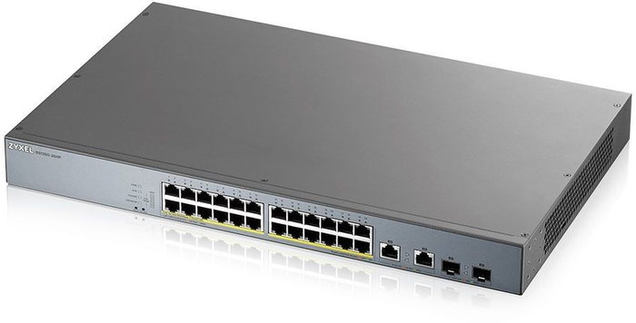 Zyxel GS1350-26HP-EU0101F Switch Gestionado L2 con 24 Puertos PoE+ y 2 Puertos Combo SFP Zyxel GS1350-26HP-EU0101F Switch Gestionado L2 con 24 Puertos PoE+ y 2 Puertos Combo SFP