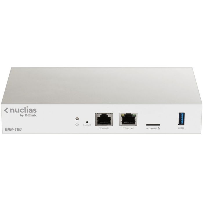 D-Link DNH-100 Hub Inalámbrico Nuclias Connect, Gestor de Red para 2 Puntos de Acceso, Conectividad LAN Gigabit, VLAN, WPA3, 1 Puerto USB, Blanco