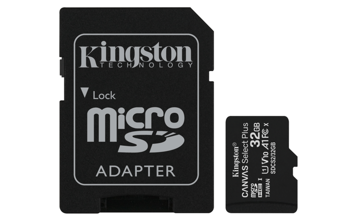 Kingston Micro SD 32GB SDXC Canvas Select + Adaptador SD SDCS2/32GB