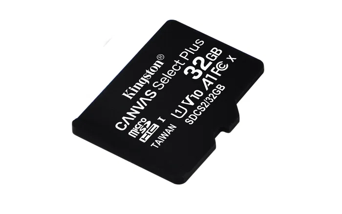 Tarjeta de Memoria Kingston CANVAS Select Plus 32GB microSD HC con Adaptador/ Clase 10/ 100MBs