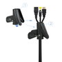 Nanocable Organizador de Cables Flexible 25mm 1m Negro