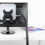 Nanocable Organizador de Cables Flexible 25mm 1m Negro