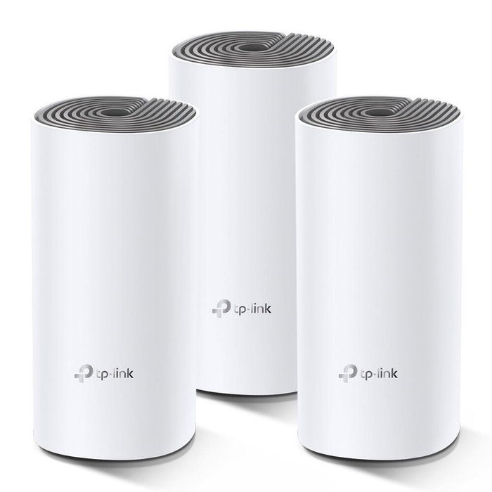 TP-Link Deco E4 AC1200 Sistema WiFi Mesh (3-Pack) Blanco/Gris